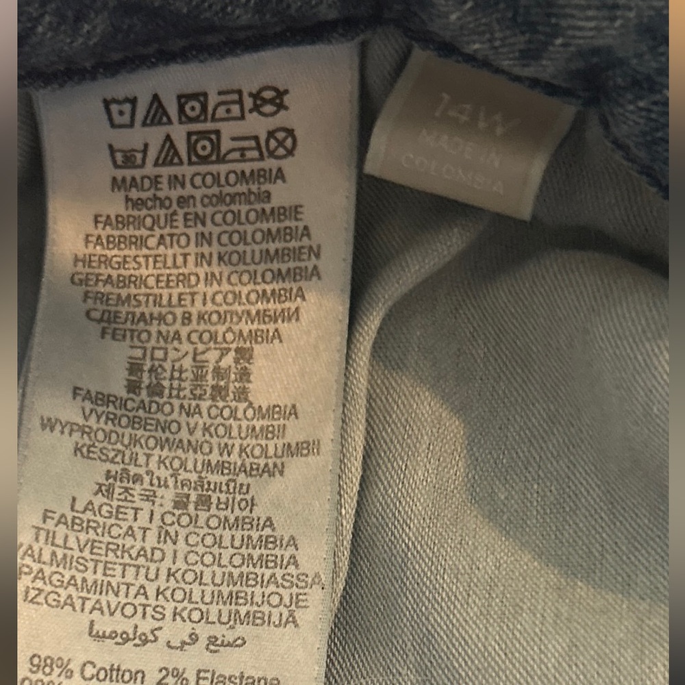 Michael Kors Classic Blue relaxed women’s Jeans size 14W - Picture 5 of 5